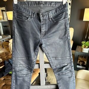 John Varvatos Waxed Rocker Jean Size 33